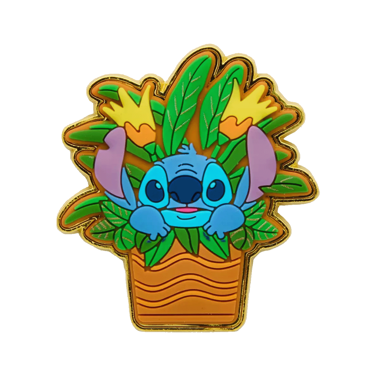 Loungefly Multicolor Lilo & Stitch Plant Stitch Enamel Pin - Disney - Disney