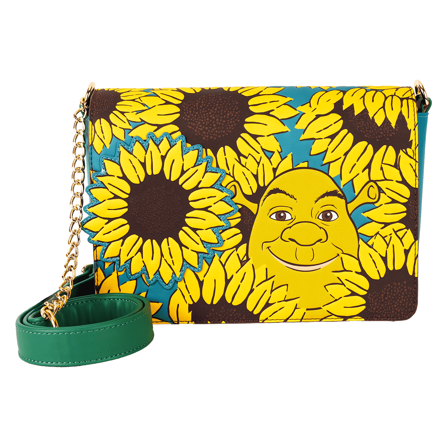 Shrek & Donkey Sunflower Field Crossbody Bag | Loungefly