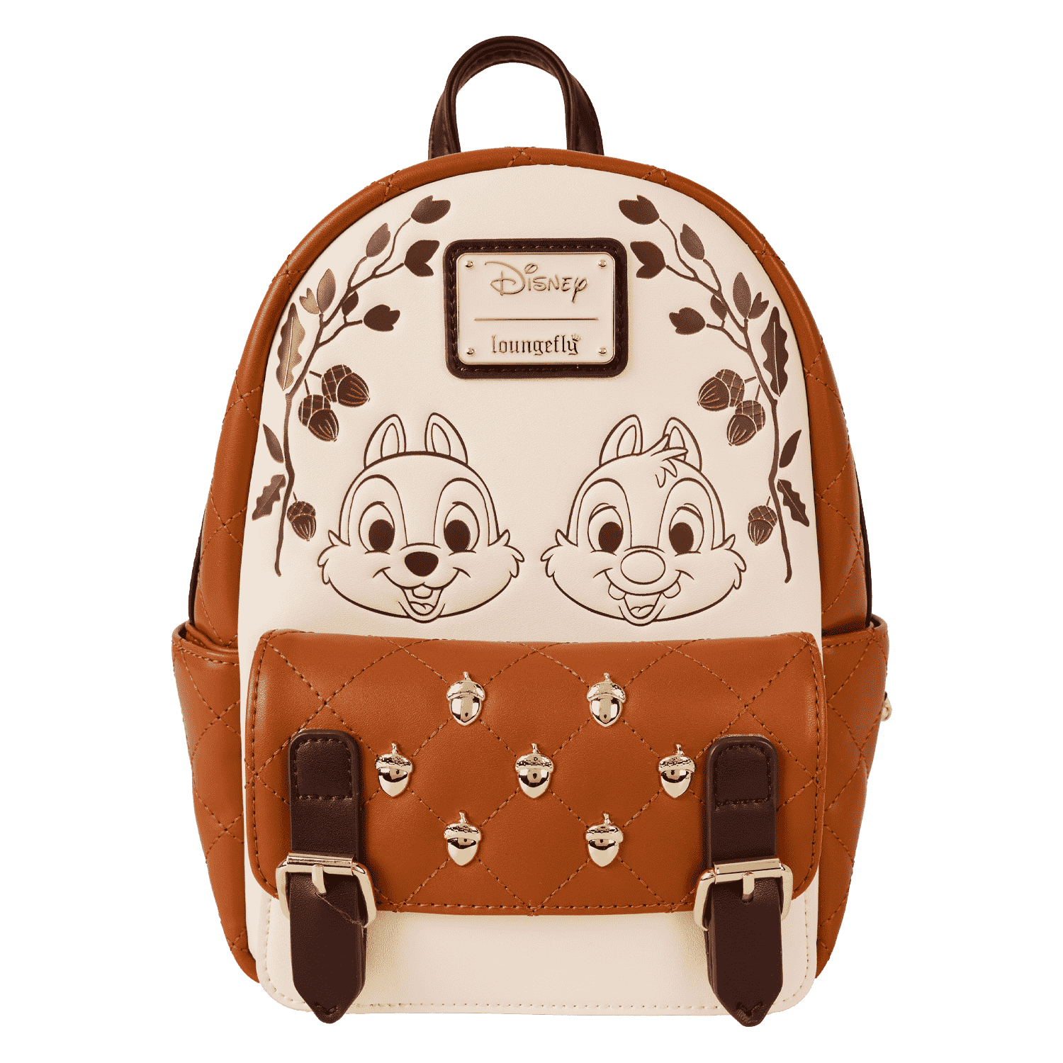 Chip 'n' Dale Acorn Quilted Texture Mini Backpack | Loungefly