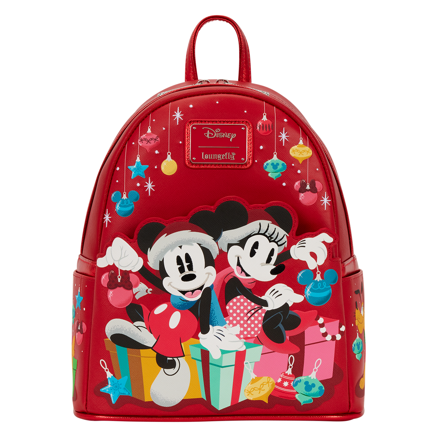 Loungefly Multicolor Mickey & Friends Holiday Ornaments Mini Backpack