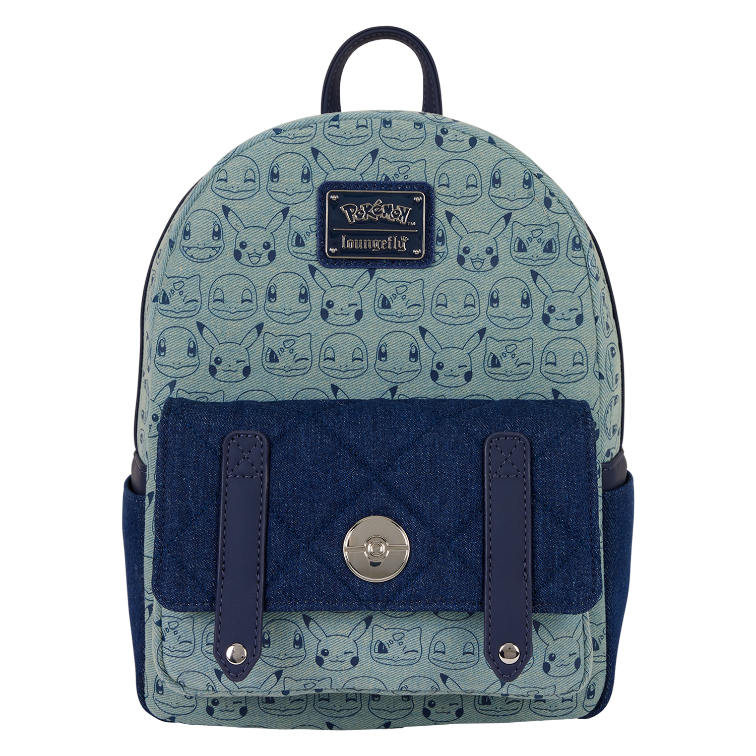 Pokémon Faux Denim All-Over Print Mini Backpack | Funko