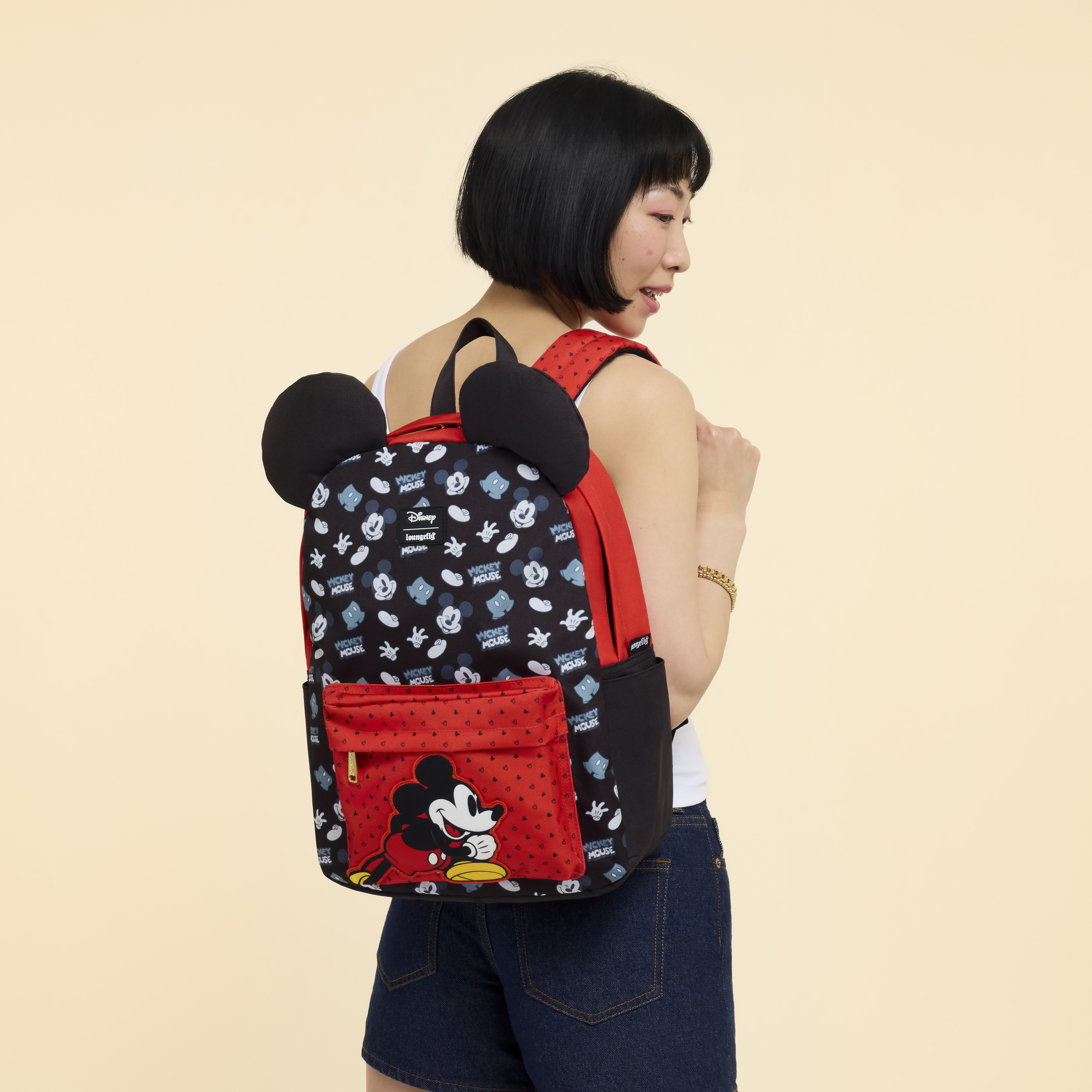 Mickey Mouse All-Over Print Full-Size Backpack display picture 1