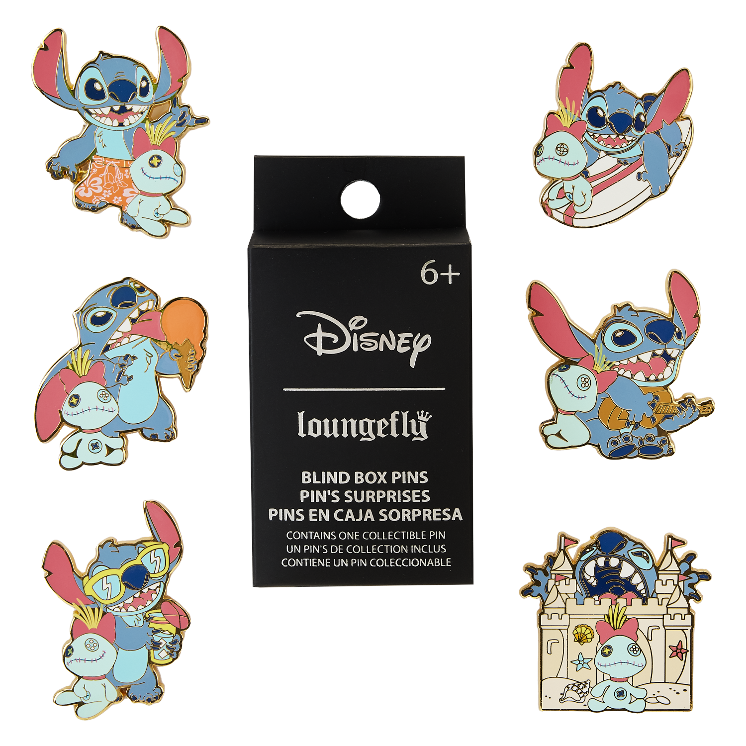 Disney Lilo and Stitch Micro Mystery Pins (2 Pins per Box!) Limited Edition 300 - New Release