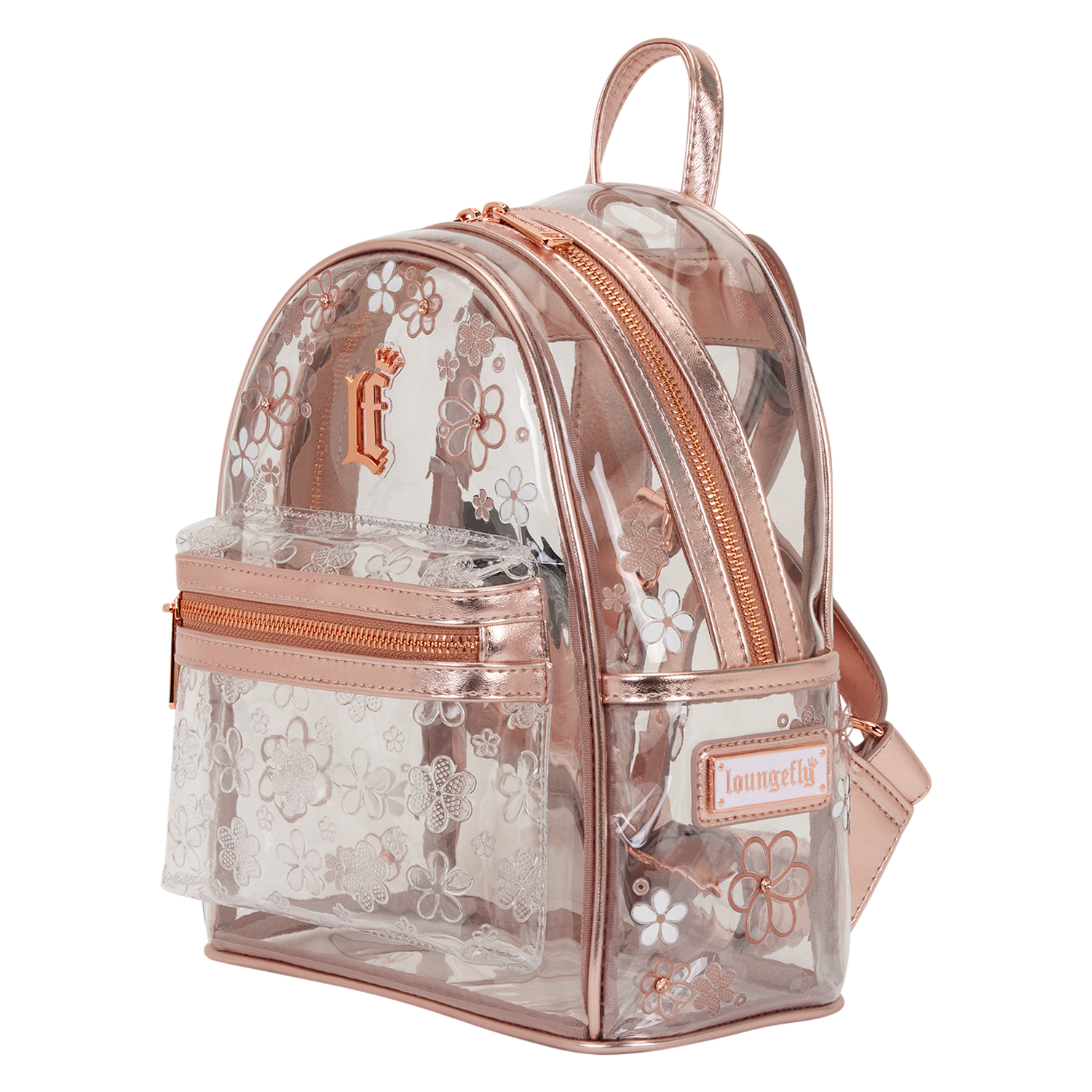 Loungefly Clear Floral Mini Backpack | Loungefly