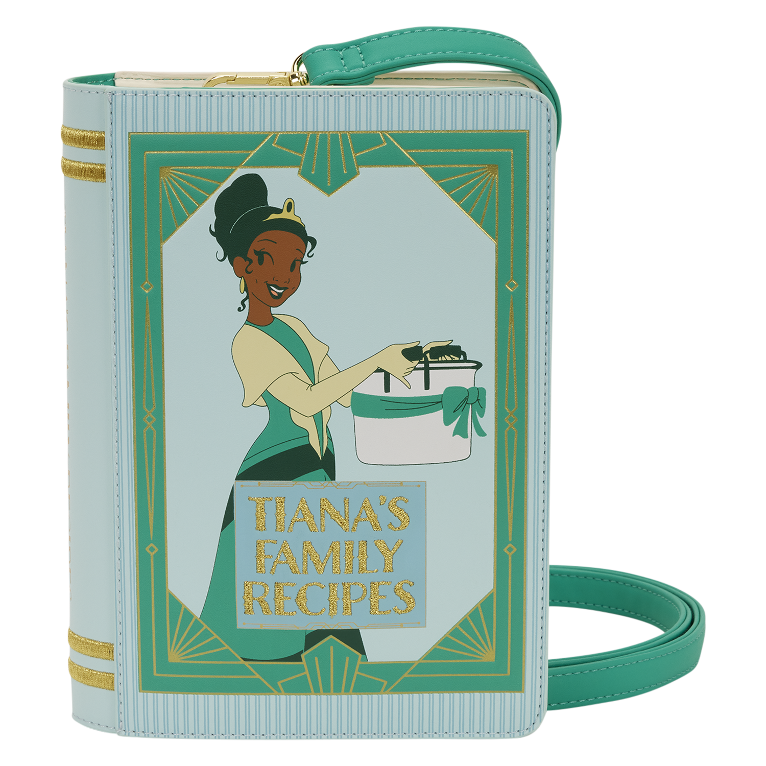 Loungefly Multicolor The Princess And The Frog Tiana Recipe Book Crossbody Bag