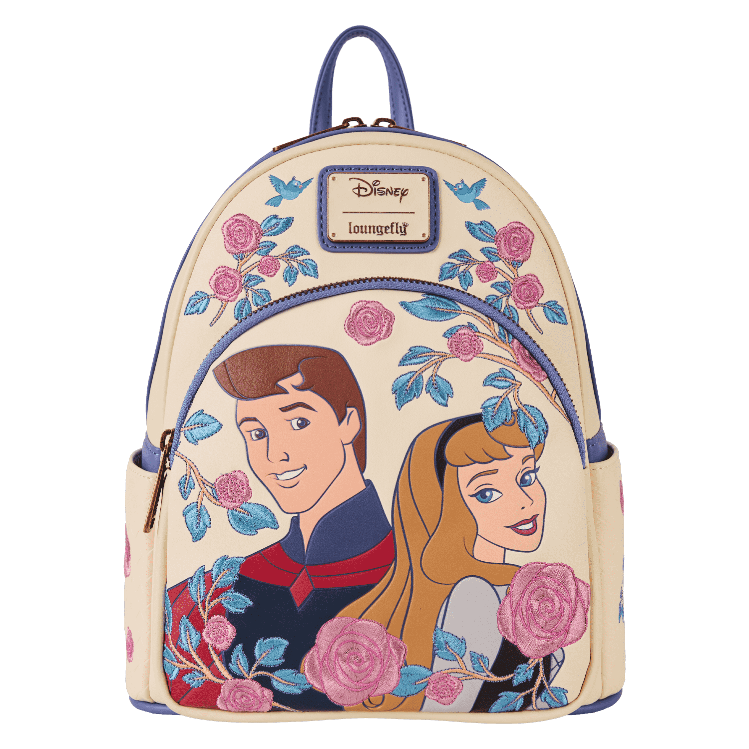 Loungefly Multicolor Sleeping Beauty Princess Aurora & Prince Phillip Floral Mini Backpack