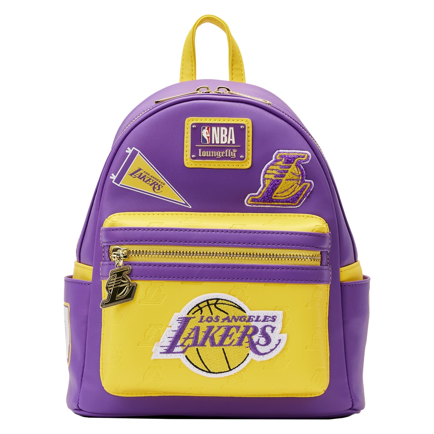 Buy NBA Los Angeles Lakers Patch Icons Crossbody Bag at Loungefly.