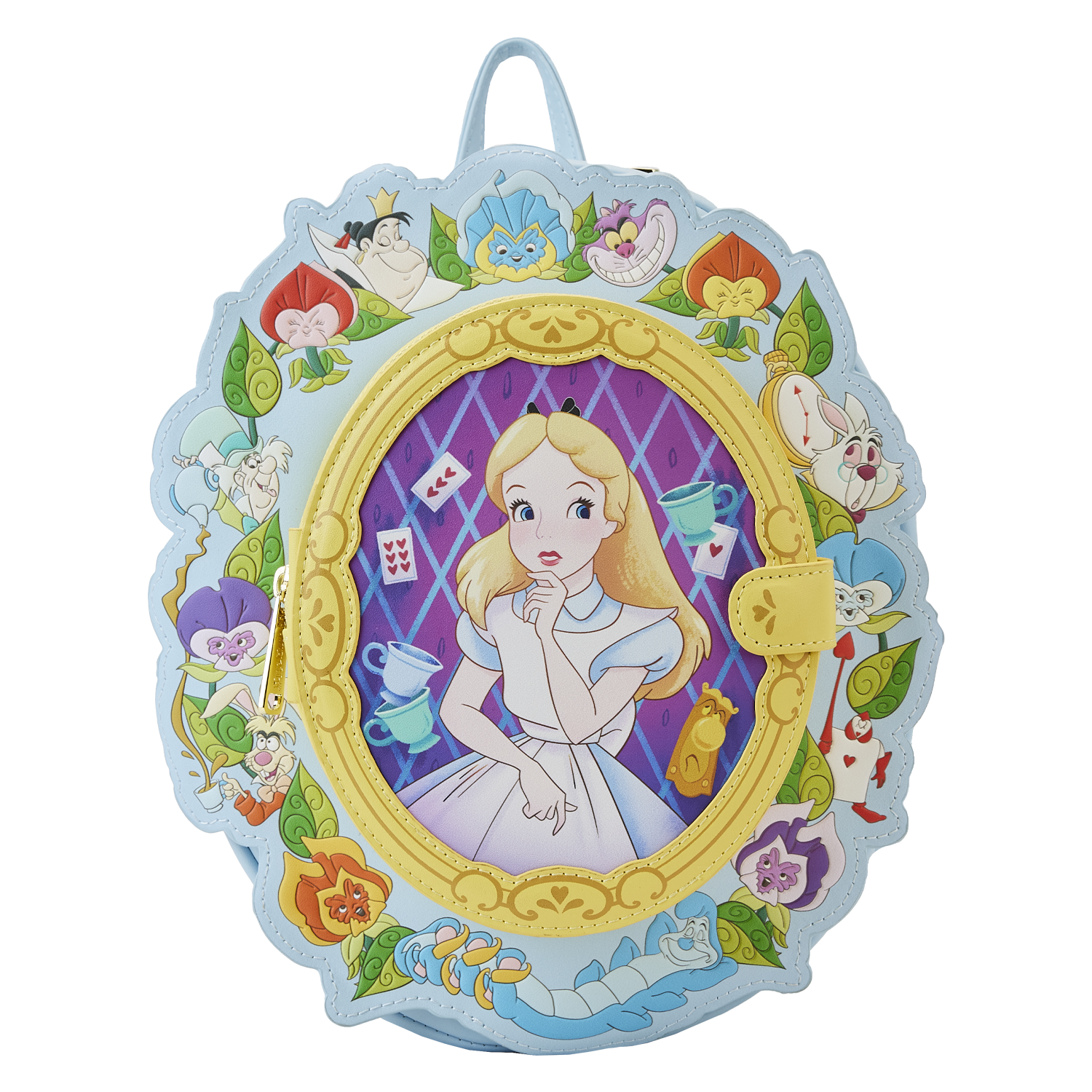 Alice in Wonderland Cameo Mini Backpack | Officially Licensed | Plastic/Vegan Leather | Loungefly