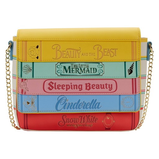 Loungefly Multicolor Disney Princess Books Classics Crossbody Bag