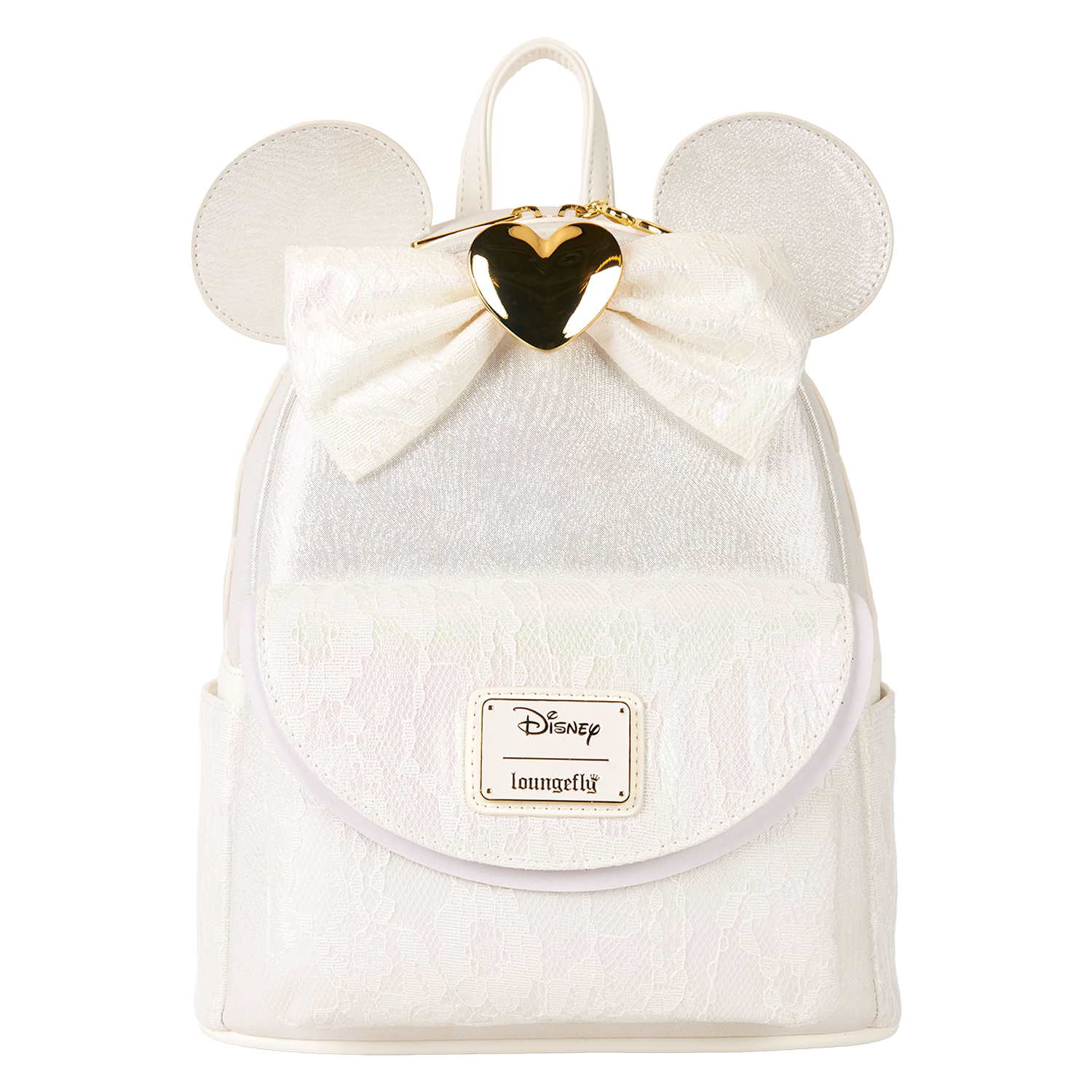Bridal Minnie Mouse Iridescent Lace Wedding backpack