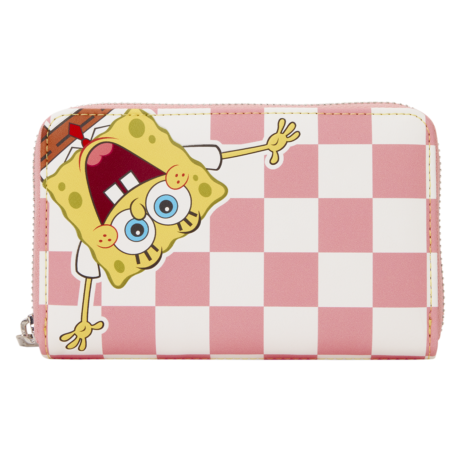 Loungefly Multicolor Spongebob Squarepants & Patrick Star Checkered Zip Around Wallet