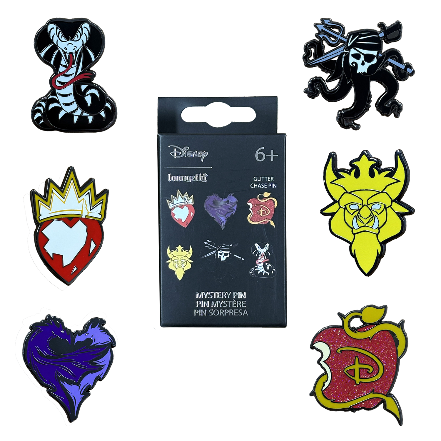 Loungefly Multicolor Descendants Mystery Box Pin